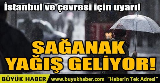 SAĞANAK YAĞIŞ GELİYOR