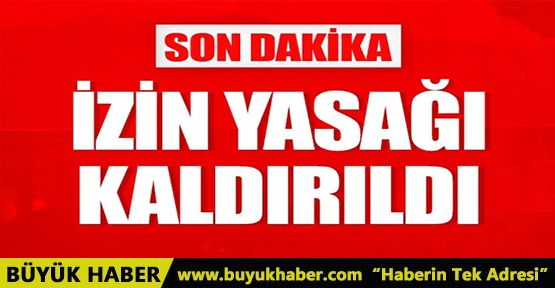 Sağlık çalışanlarına getirilen izin kısıtlaması kaldırıldı