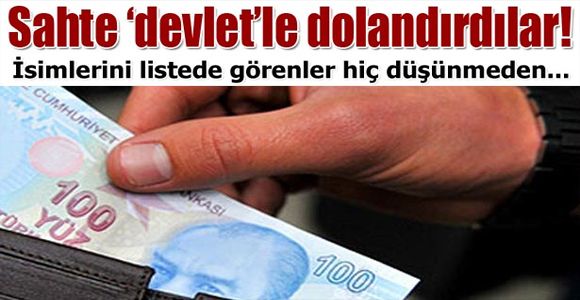 Sahte ‘devlet’le dolandırdılar