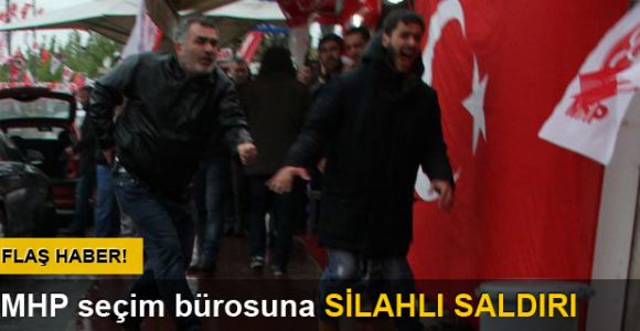 Sarıyer'de MHP seçim bürosu önünde silahlı gerginlik