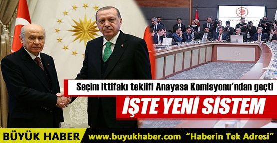 Seçim ittifakı teklifi Anayasa Komisyonu'ndan geçti