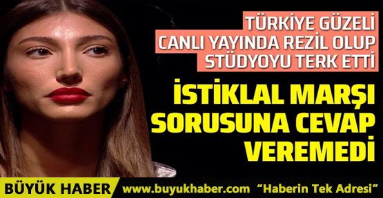 Şevval Şahin yine gündem oldu! İstiklal Marşı sorusunu cevaplayamayınca stüdyoyu terk etti