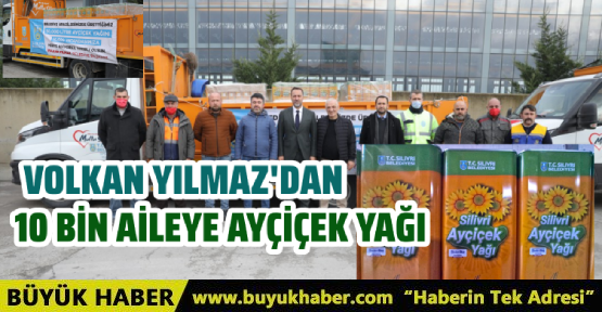 SİLİVRİ BELEDİYESİ ÜRETTİĞİ AYÇİÇEK YAĞINI 10 BİN AİLEYE DAĞITIYOR