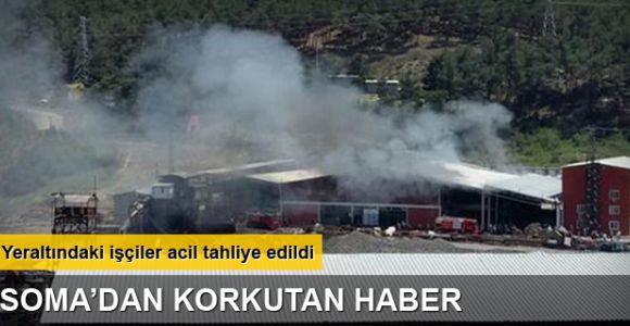 Soma'da korkutan yangın