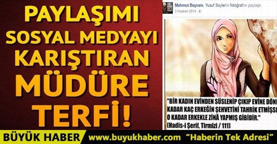 Sosyal medyayı ayağa kaldıran müdür vekiline terfi