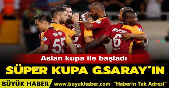 Süper Kupa'nın sahibi Galatasaray