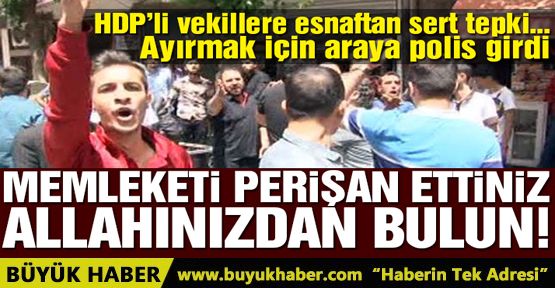 Sur esnafını ziyaret eden HDP'lilere tepki