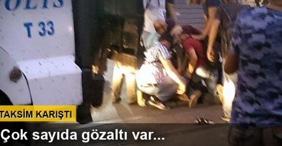 Taksim'de polis müdahalesi: Çok sayıda gözaltı var