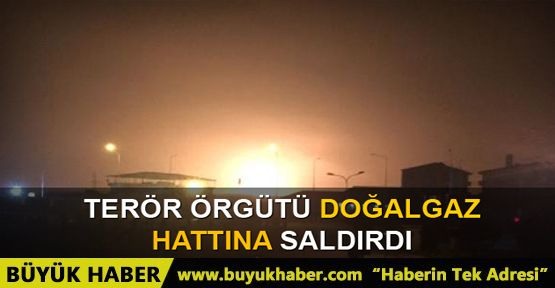 Teröristler doğalgaz hattına saldırdı