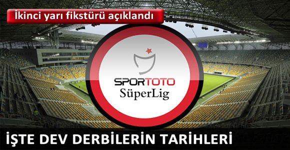 TFF ikinci yarı fikstürünü açıkladı!