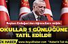 Başkan Erdoğan'dan öğrencilere müjde