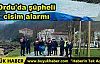 ORDU’DA SAHİLE VURAN ŞÜPHELİ CİSİM PANİĞİ