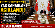 Başkan Erdoğan İmzaladı! YAŞ Kararları...