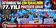 İstanbul'da Doğu Türkistan İçin Protesto