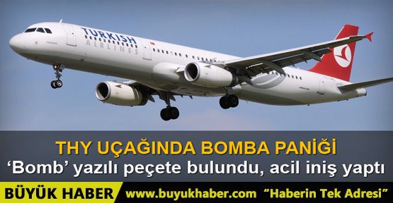 THY uçağında 'bomba' şüphesi