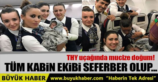 THY uçağında havada doğum! 13 bin metrede doğurdu