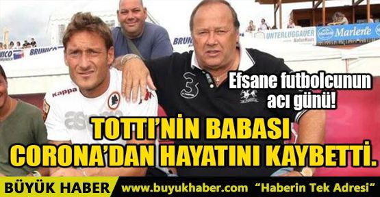 TOTTI’NİN BABASI CORONA’DAN HAYATINI KAYBETTİ.