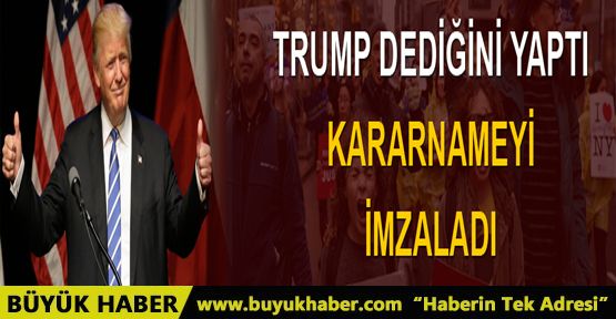 Trump güvenlik kararnamesini imzaladı