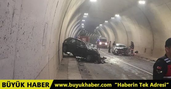Tünelde hatalı sollama: 1 ölü, 4 yaralı