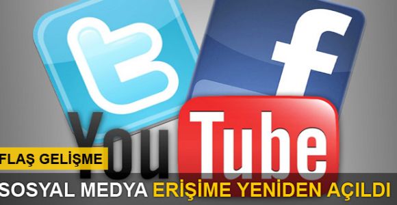 Twitter yasağı kalktı! Youtube yasağı ise sürüyor
