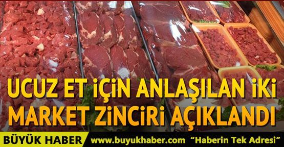 Ucuz et satışı yapacak iki market açıklandı