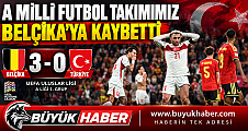 MİLLİLER BELÇİKA KARŞISINDA PUAN BULAMADI