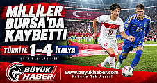 A Millî Takım, Bursa’da İtalya’ya 4-1 yenildi