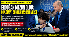Cumhurbaşkanı Erdoğan Torununa Diplomasını Kendi Elleriyle Verdi