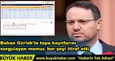 Bakan Gürlek’in Tapu Kayıtlarını Sorgulayan Memur İtiraf Etti