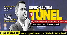 Murat Kurum'dan İstanbullulara denizin altından yeni tünel müjdesi