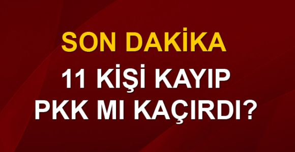 Van'da 10 memur ve 1 şoförden haber alınamıyor