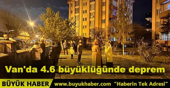Van'da 4.6 büyüklüğünde deprem