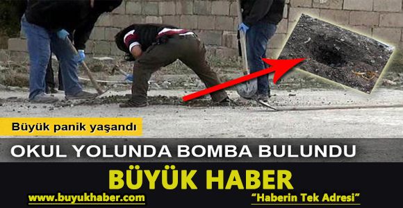 Van'da okul yolunda bomba bulundu