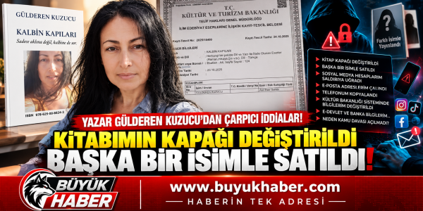 “YAZAR GÜLDEREN KUZUCU'DAN ADALET ÇAĞRISI: KİTABIMIN ADINI DEĞİŞTİRDİLER, DİJİTAL HESAPLARIM HEDEF ALINDI!”